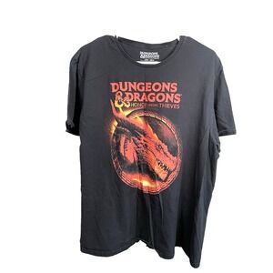 Men's Dungeons & Dragons Graphic Tee 2XL Tshirt Honor Among Thieves‎ Black XXL
